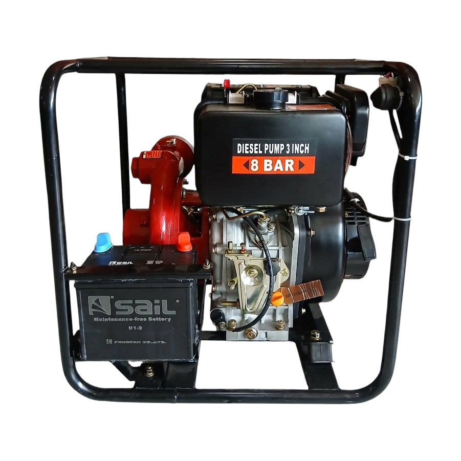 3inch 8bar cast iron high pressure diesel water pump